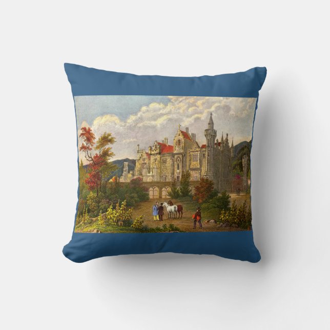 antieke Abbotsford House print Kussen (Voorkant)
