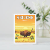 Antieke Abilene Texas Briefkaart (Staand voorkant)