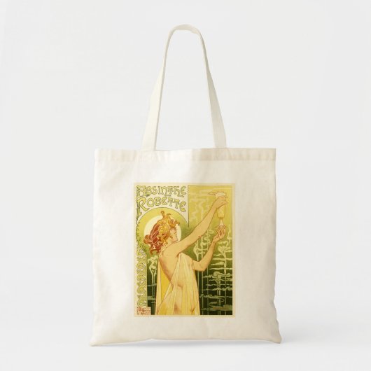 Antieke Absinthe Poster Kunst Tote Bag (Voorkant)