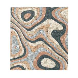 Antieke Abstract Kwarts Steen Natuurlijk Notitieblok