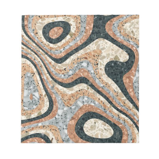 Antieke Abstract Kwarts Steen Natuurlijk Notitieblok (Voorkant)