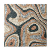 Antieke Abstract Kwarts Steen Natuurlijk Tegeltje (Voorkant)