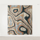 Antieke Abstract Kwarts Steen Natuurlijk Wandkleed (Voorkant)