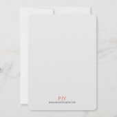 Antieke Abstracte Lijst Letterpress Stijl Trouwdag Kaart (Achterkant)