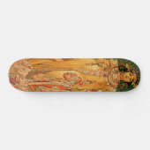 Antieke Alfons M. Mucha Skateboard (Horizontaal)