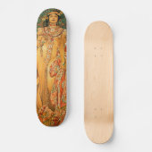 Antieke Alfons M. Mucha Skateboard (Voorkant)