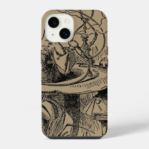Antieke Alice in Wonderland waterpijp Rups iPhone 14 Hoesje