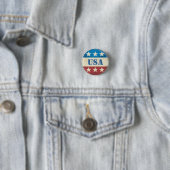 Antieke Amerikaanse knoop Ronde Button 3,2 Cm (In situ)