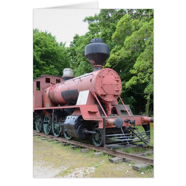 Antieke Amerikaanse Stoomlocomotief (Voorkant)