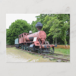 Antieke Amerikaanse Stoomlocomotief Briefkaart