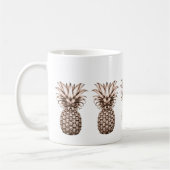Antieke ananas koffiemok (Links)