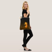 antieke anjerschildering tote bag (Op model)