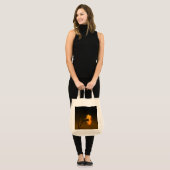antieke anjerschildering tote bag (Voorkant (model))