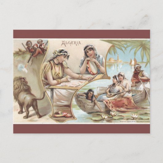 Antieke ansichtkaart van Algerije Briefkaart (Voorkant)