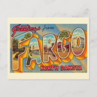 Antieke ansichtkaart van Fargo ND