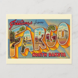 Antieke ansichtkaart van Fargo ND Briefkaart