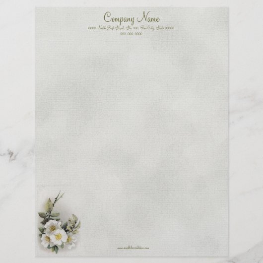 Antieke Apple Blossom Briefpapier (Voorkant)