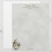 Antieke Apple Blossom Briefpapier (Voorkant / Achterkant)