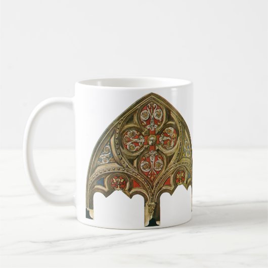 Antieke architecturale element, decoratieve bogen koffiemok (Links)