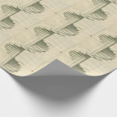 Antieke architecturale trap, wenteltrap cadeaupapier (Hoek)