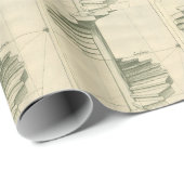 Antieke architecturale trap, wenteltrap cadeaupapier (Rol Hoek)