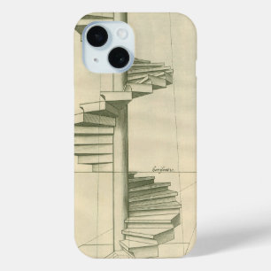 Antieke architecturale trap, wenteltrap iPhone 15 case