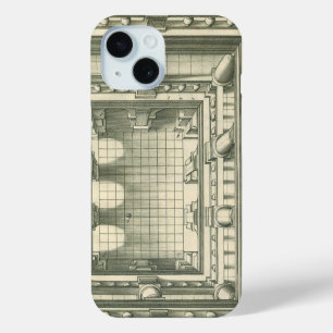 Antieke Architectuur, Atrium Binnenplaats Perspect iPhone 15 Case