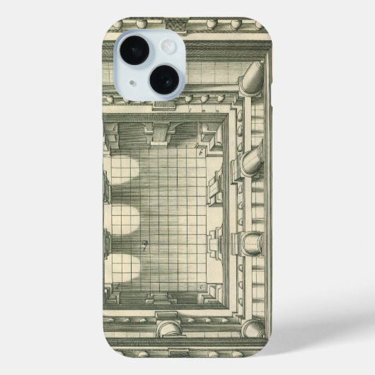 Antieke Architectuur, Atrium Binnenplaats Perspect Case-Mate iPhone Case (Achterkant)