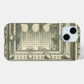 Antieke Architectuur, Atrium Binnenplaats Perspect Case-Mate iPhone Case (Achterkant (horizontaal))