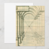 Antieke architectuur, bogen kolommen perspectief (Voorkant / Achterkant)