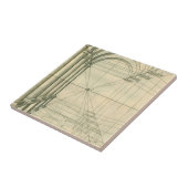Antieke architectuur, bogen zuilen perspectief tegeltje (Zijkant)