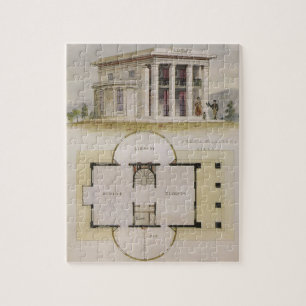 Antieke architectuur, plattegrond en Griekse villa Legpuzzel
