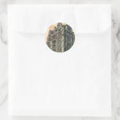 Antieke architectuur Queens Hotel Leicester Square Ronde Sticker (Tas)