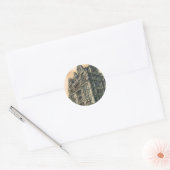 Antieke architectuur Queens Hotel Leicester Square Ronde Sticker (Envelop)