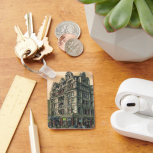 Antieke Architectuur Queens Hotel Leicester Square Sleutelhanger