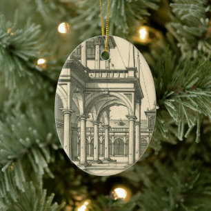 Antieke architectuur, Romeinse binnenplaats met zu Keramisch Ornament