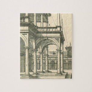 Antieke architectuur, Romeinse binnenplaats met zu Legpuzzel