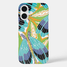 Antieke Art Deco Jazz Pochoir Tuin Insecten Bugs