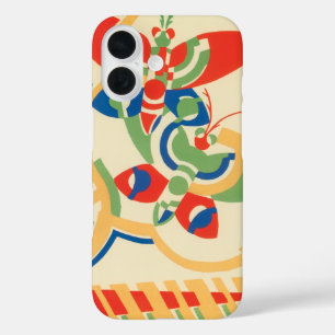 Antieke Art Deco Jazz Pochoir Tuin Vlinders iPhone 16 Hoesje