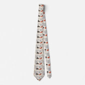 Antieke Art Deco Kerst slee-rit Stropdas (Voorkant)