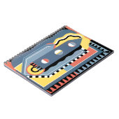 Antieke Art Deco Pochoir Jazz Geometrische Patrone Notitieboek (Linkerzijde)