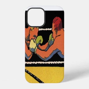 Antieke Art Deco sportboksen, boksers slaan iPhone 12 Hoesje