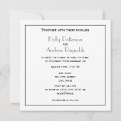 Antieke Art Deco Zilveren Pluim Arabesk Kaart (Achterkant)