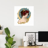 Antieke Art Nouveau 1902 Droomland Poster (Thuiskantoor)