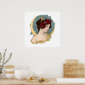 Antieke Art Nouveau 1902 Droomland Poster (Keuken)