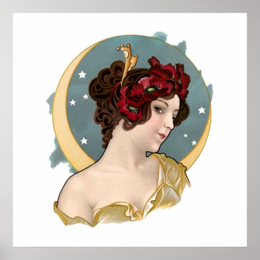 Antieke Art Nouveau 1902 Droomland Poster (Voorkant)