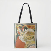 Antieke Art Nouveau, Bierbar Restaurant en Café Tote Bag (Voorkant)