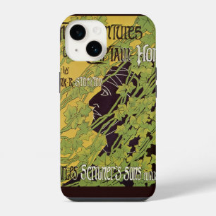 Antieke Art Nouveau-boek, Avonturen van kapitein H iPhone 14 Hoesje