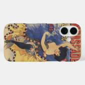 Antieke Art Nouveau Danseres Franse Poster Case-Mate iPhone Case (Achterkant (horizontaal))