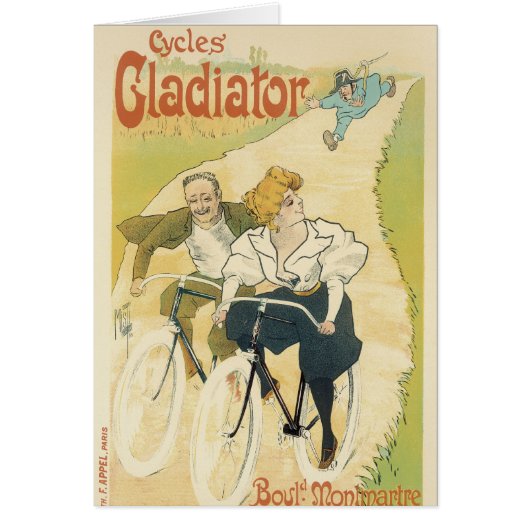 Antieke Art Nouveau, Gladiator Cycles fietsen (Voorkant)